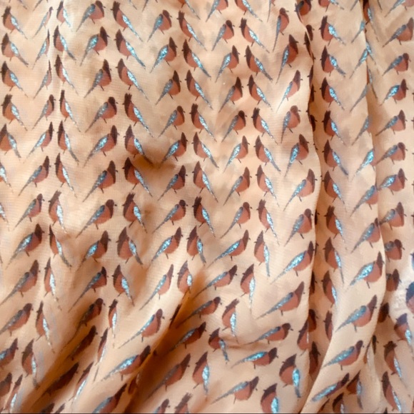 Forever 21 Sleeveless Top w/ Bird Print & Peter Pan Collar Size Small - Picture 12 of 14